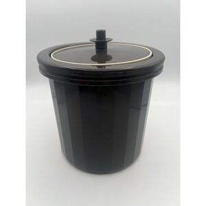 Vintage Tupperware #1683 (3) Piece Ice Bucket with Push Button Lid